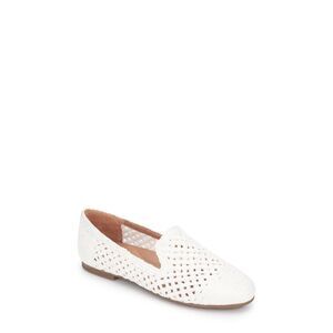 GENTLE SOULS KENNETH COLE Womens White Eugene Almond Slip On Loafers Shoes 8.5 M